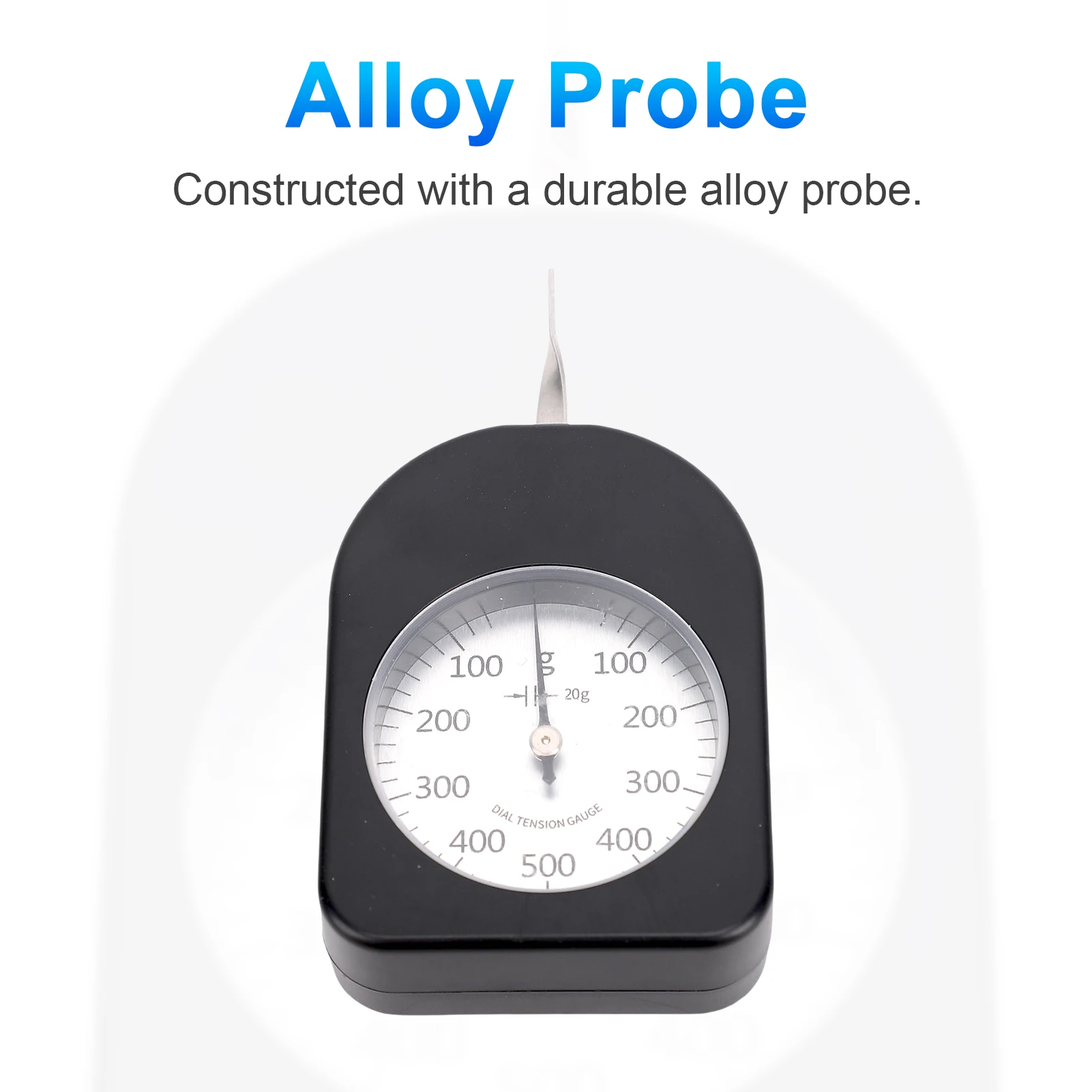 

Pointer Tension Meter 100-500g, Tension Tester with Single Needle, Tension Measurement Tool for Electronic Switch Valve Spring
