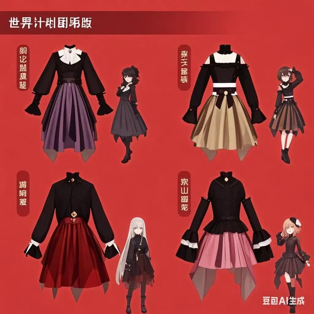 

Cosplay anime costumes 25ji Theatrical Version set with wigs