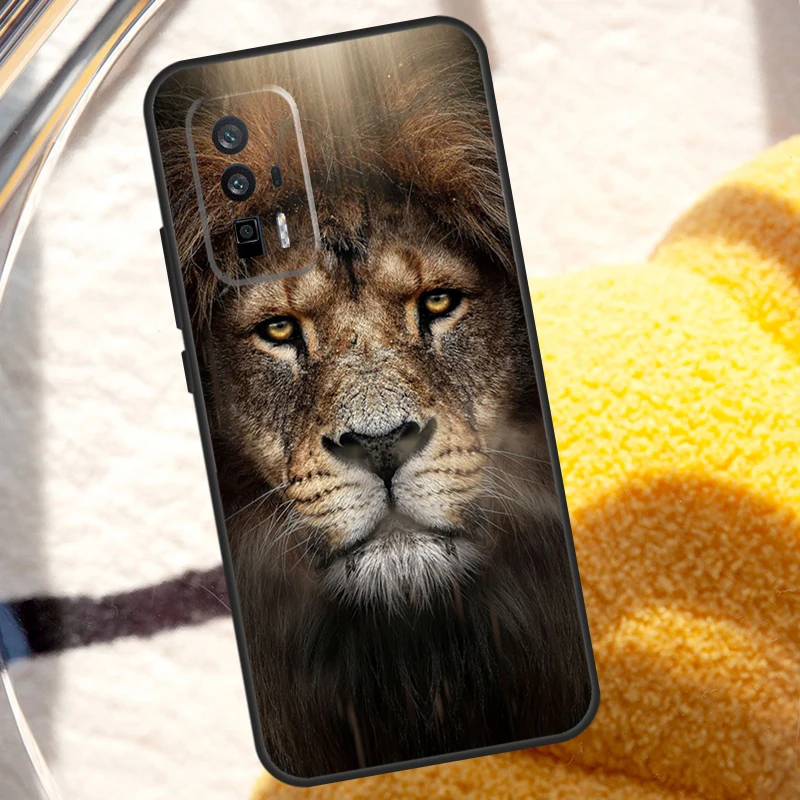 Lion Head Case For Xiaomi 14 Ultra 12 13 Lite 11T 12T 13T Pro POCO X6 Pro X3 X4 X5 M5s M6 F3 F5 Cover