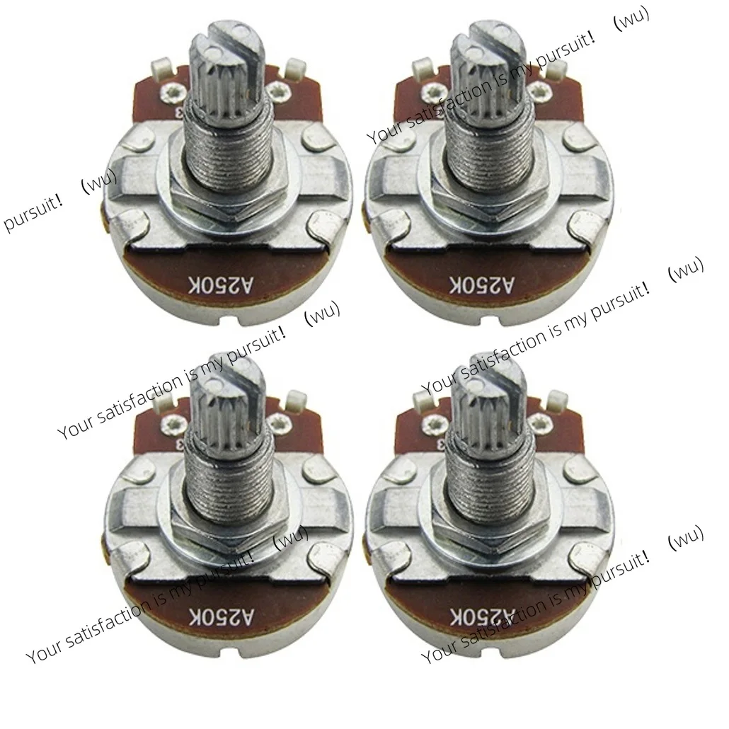 4PCS Guitar Potentiometer, Volume Tone 18 Spline Potentiometer A250K/B250K/A500K/B500K Long/Short Axis