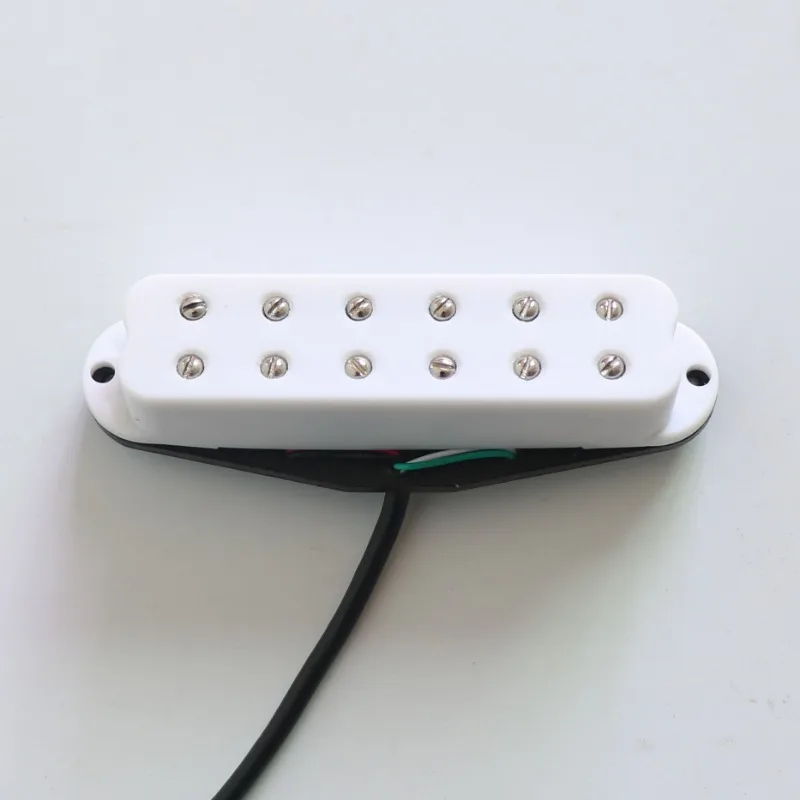 Alnico 5 Humbucker Style Guitar Pickup Coil‑Split Function White For Electric Guitar Upgrade Replacement