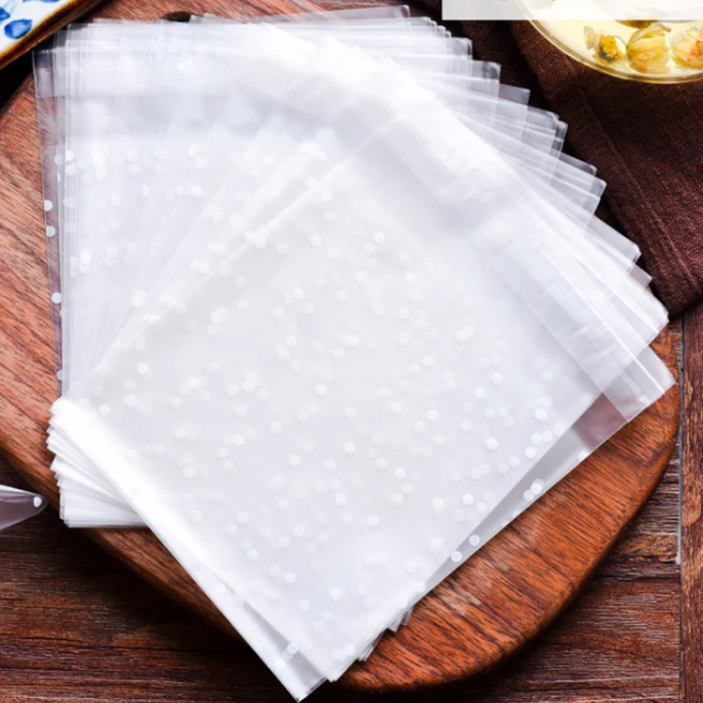 

300Pcs Baking Bags for Cookies Candy Paper Treat Bags with String Closure Easy Seal Storage Display Gift