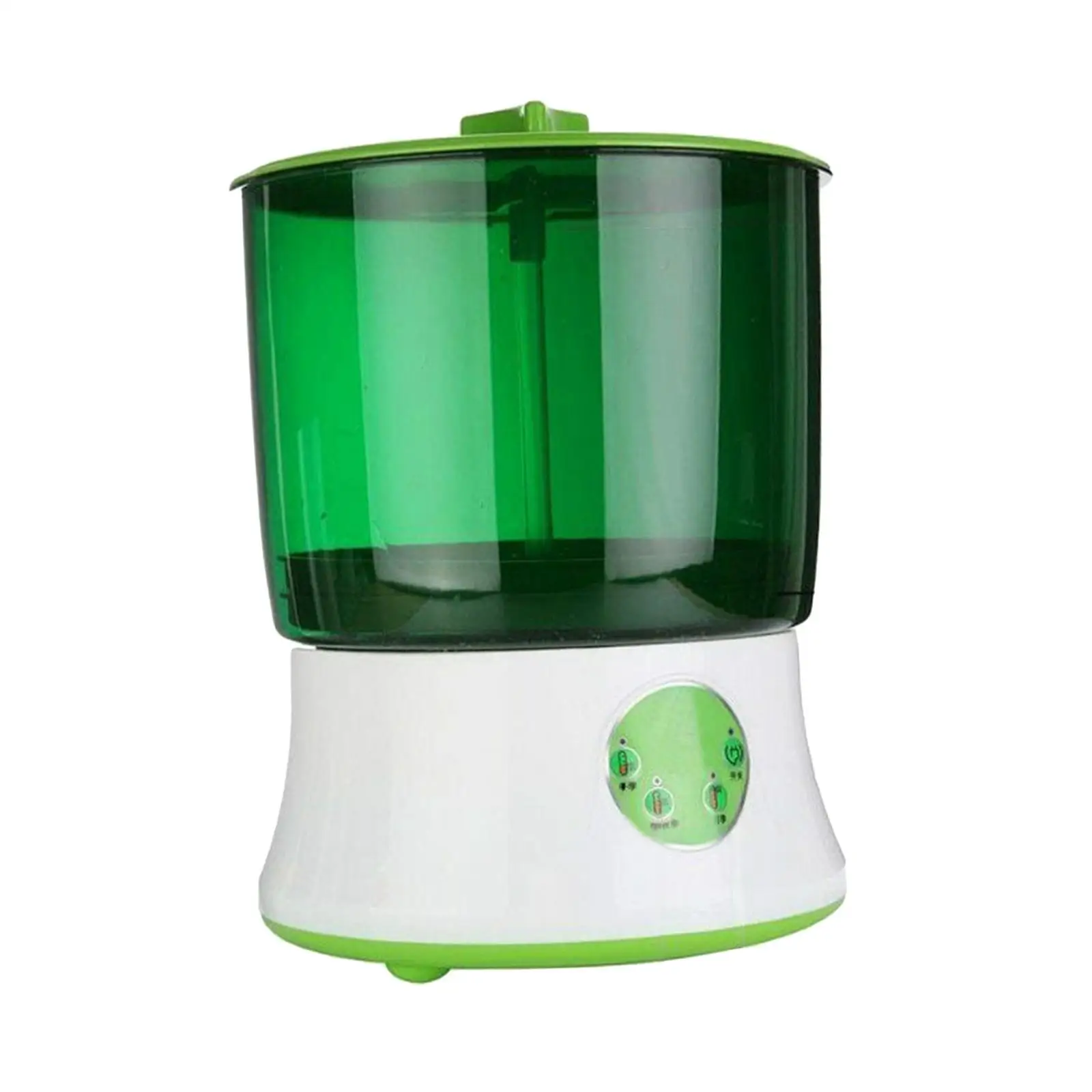 Automatic Bean Sprouts Machine 2 Layer Tray 110V Sprouter Maker with Circulation Pump and Power Off Memory for Home