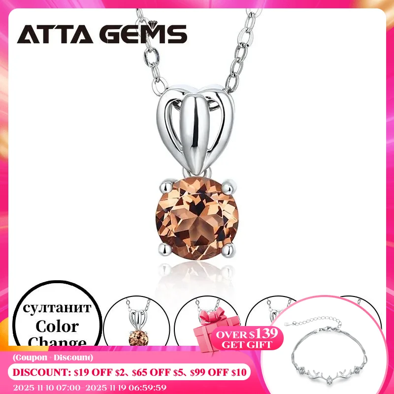 

Серебряная подвеска с зултанитом 925, меняющая цвет, женское ожерелье, просто модное Стильное украшение для дня рождения