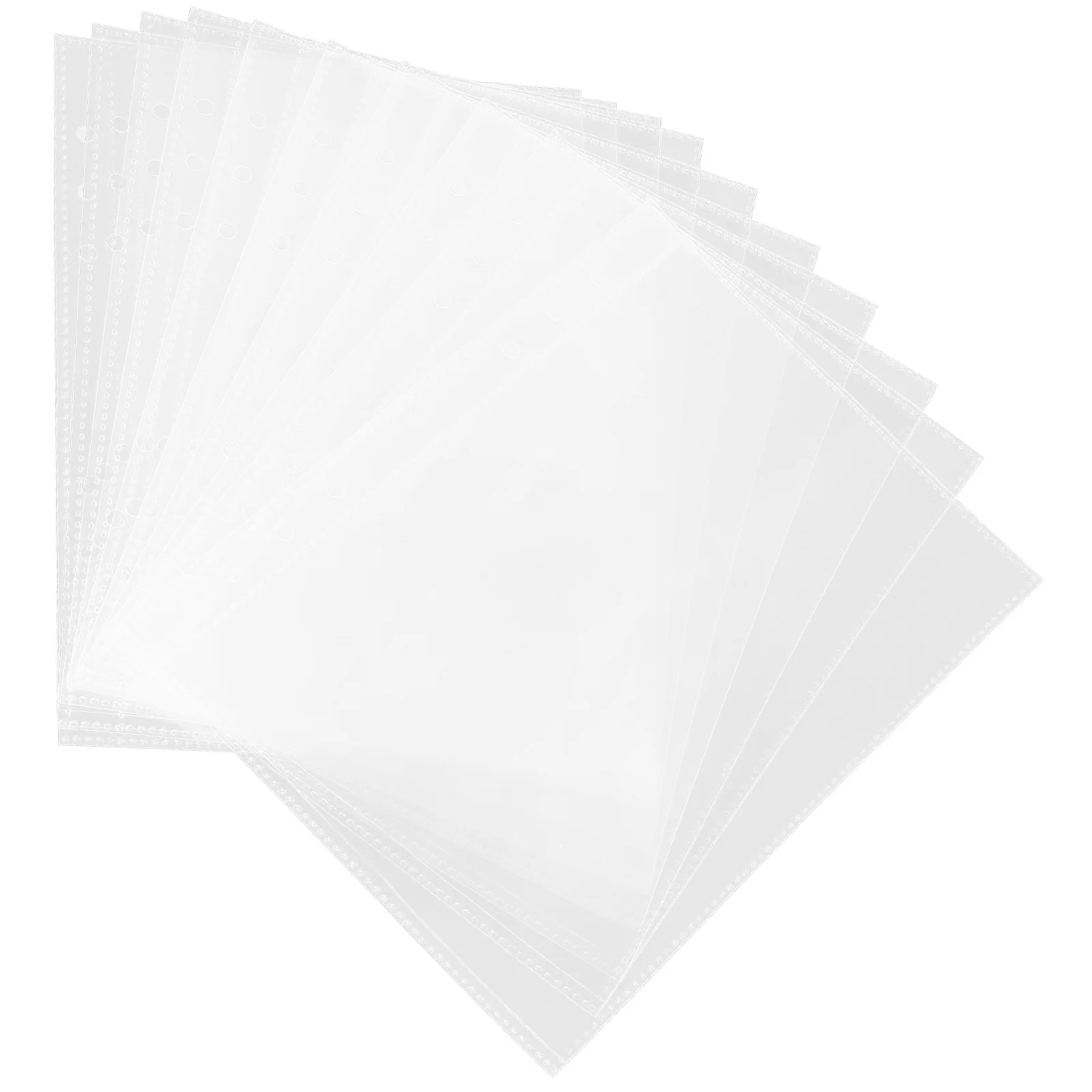 20 pezzi Protezioni per file Inserti per raccoglitori Protezioni per fogli a fogli sciolti Inserti A5 pratici resistenti all'usura portatili per foto