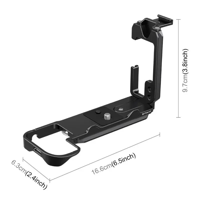 1/4 polegada tiro vertical liberação rápida l placa suporte base para nikon z6iii/z6ii acessórios da câmera