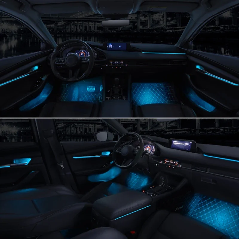64-color For Mazda 6 LED ambient light lamp For Mazda 3 ATENZA CX4 CX5 AXELA 2016-2020 atmosphere lamp illuminated