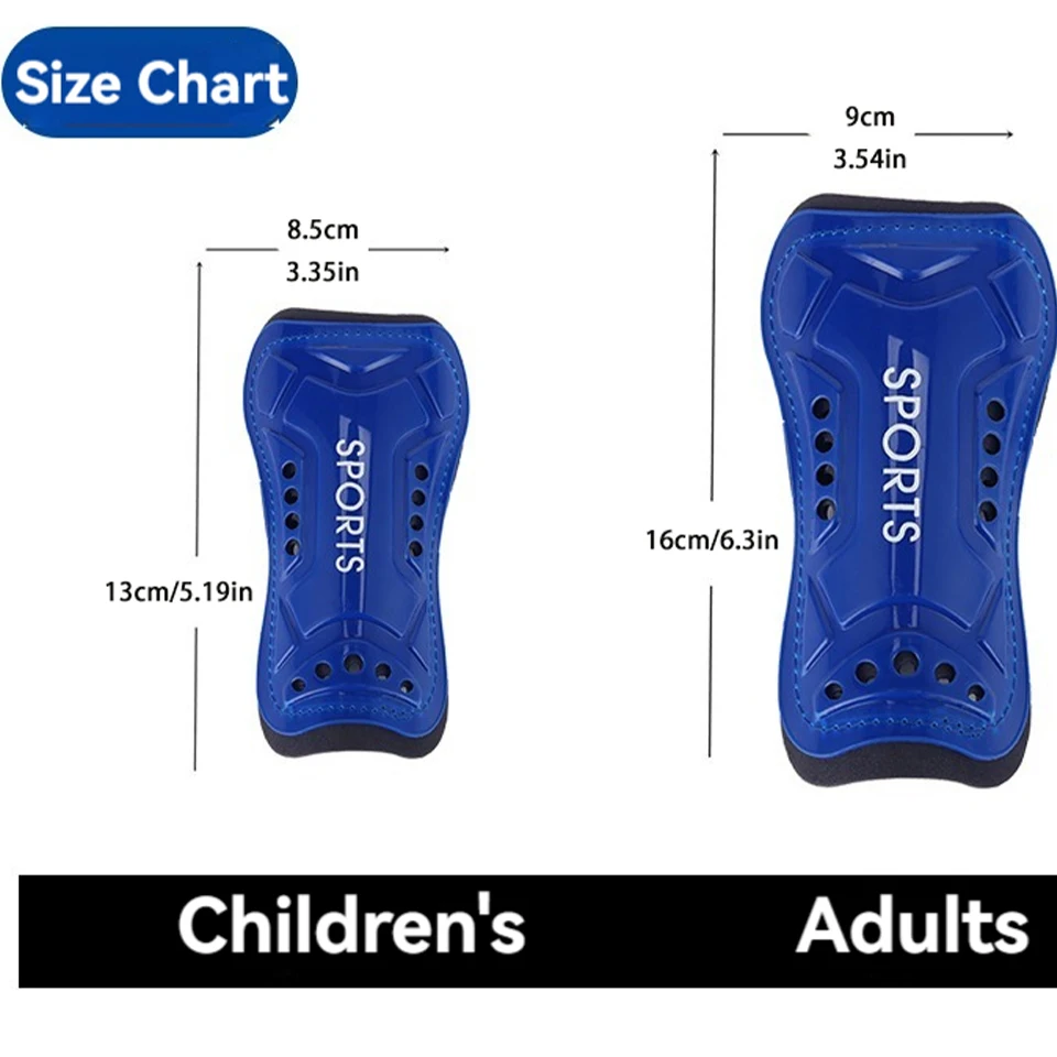 Loogdeel 1Pair Soccer Shin Guards Children Shin Guards Youth Adults Leg Pads Football Calf Protection Board Shin Support Straps