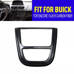 1 Pcs Carbon Fiber Console CD Button Frame Control Panel Covers For Buick For Encore Interior Accessories