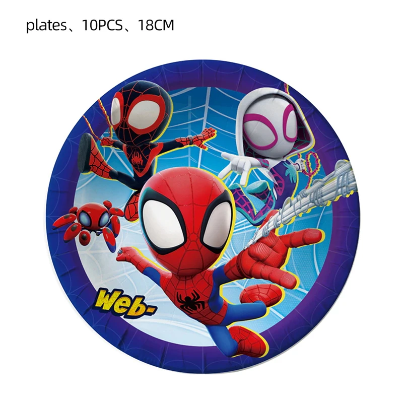 SpiderMan i jego niesamowici przyjaciele dekoracja urodzinowa balony tło balony talerze SpiderMan Party dostarcza prezenty dla chłopców