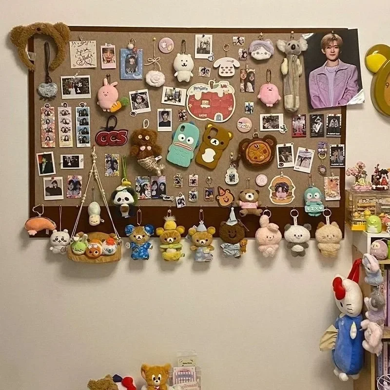 Self Adhesive Felt Photo Wall Board Dorm Bedroom Organizer Hats Glasses Accessories Storage Felt Board Photo Wall Photo Display