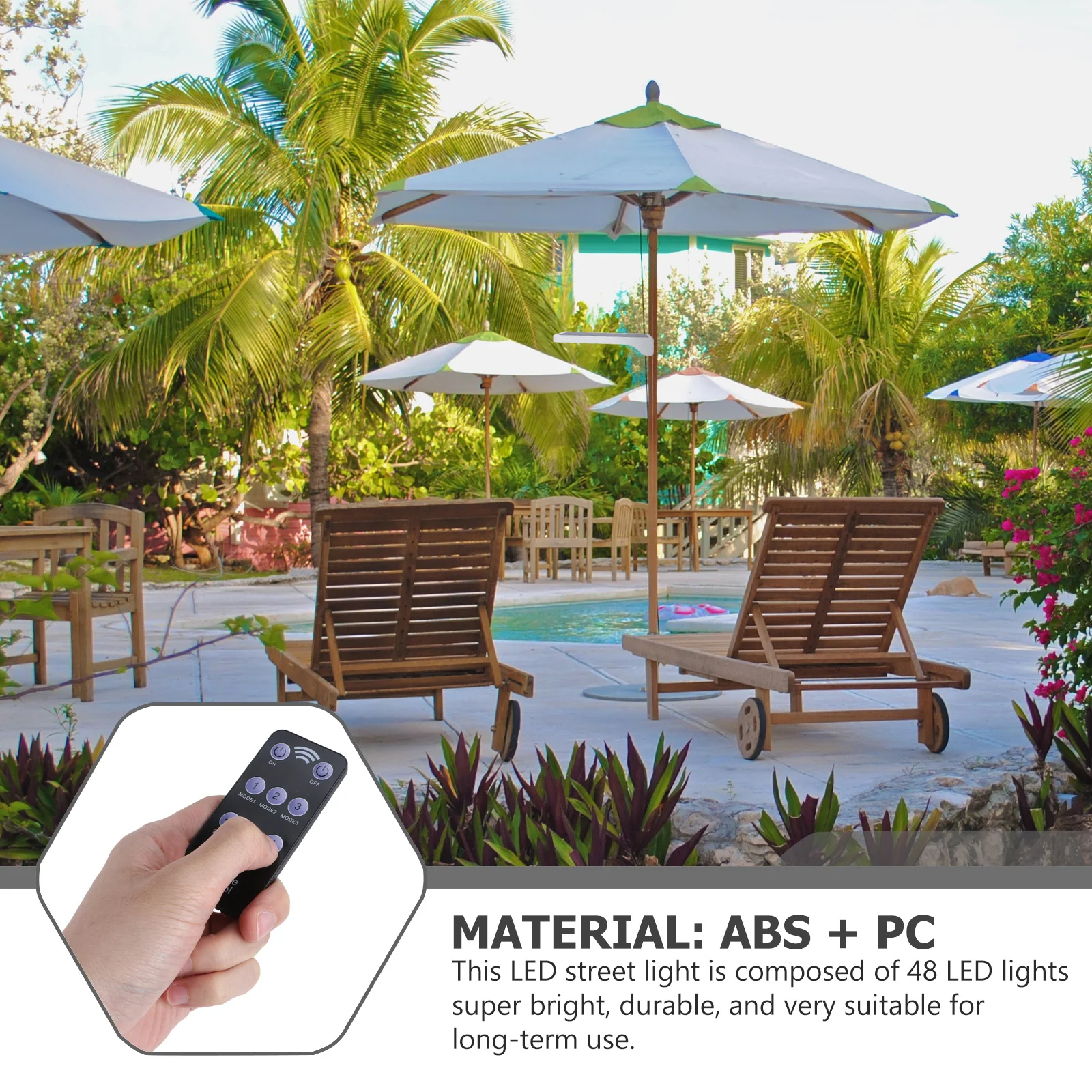 Solar Yard Light Dimmable Remote Control Super Bright 48 LED Automatic Motion Sensor Outdoor Security Lighting for Garden