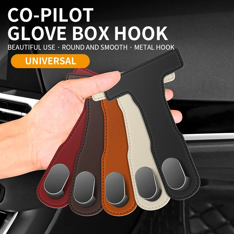 Car Interior Glove Box Hook Hidden Hook Clip Passenger Purse Bag Hanger Hat Umbrella Holder Interior Storage Accessories