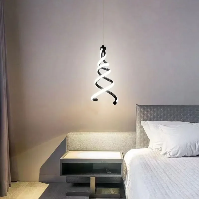 Lampu gantung LED, alat penerangan rumah pencahayaan dalam ruangan minimalis Modern kamar tidur untuk ruang tamu