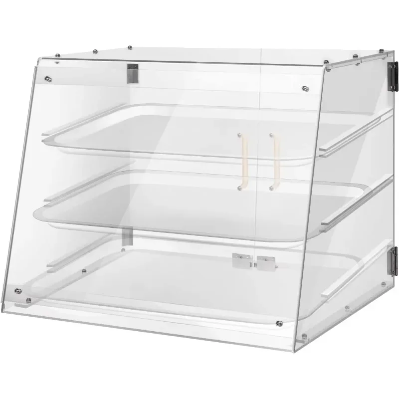 

Commercial Countertop Bakery Display Case with Rear Doors - 21" x 17 3/4" x 16 1/2"