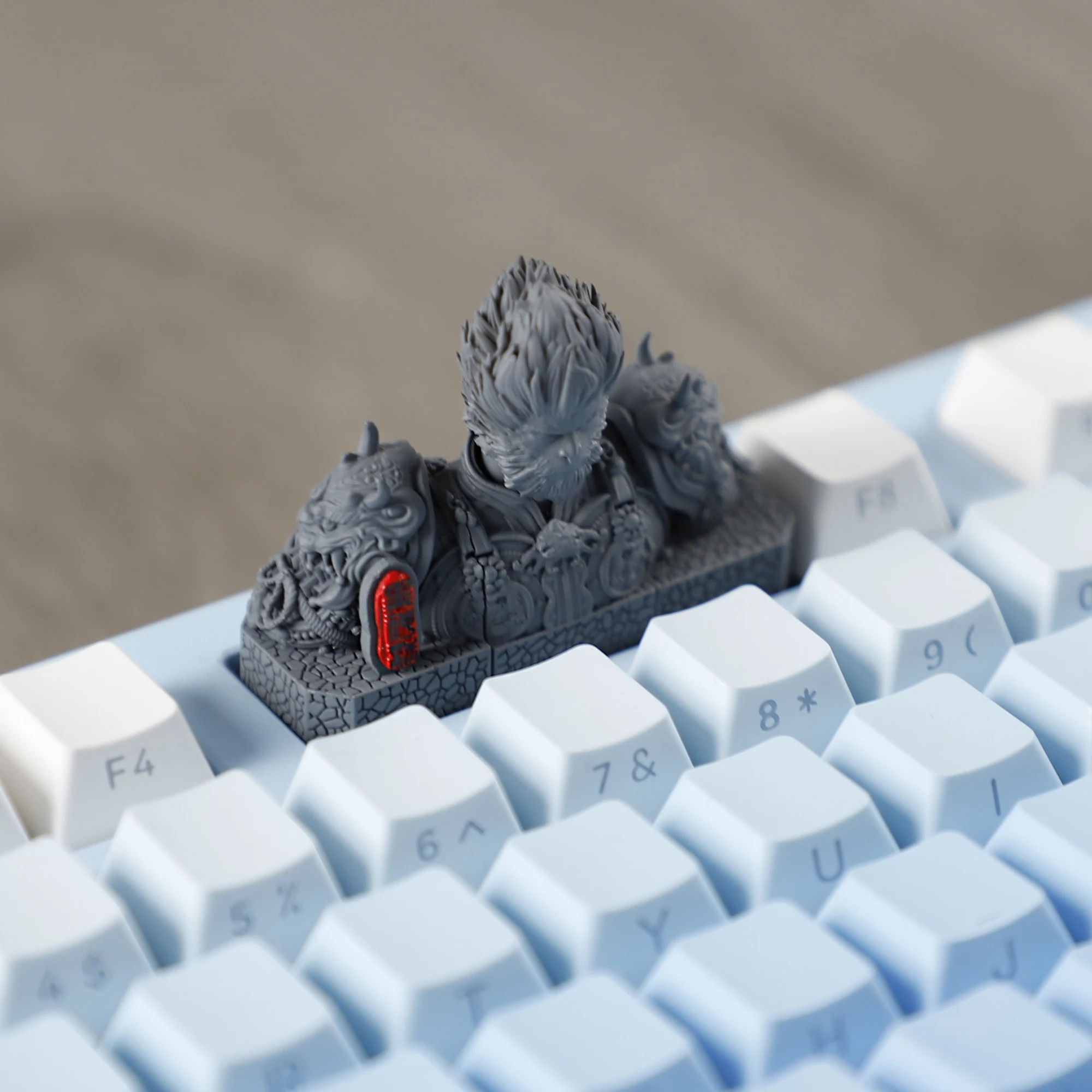 YMDK Wukong Personalized Keycaps 3 Keys Triple Armor Enter Tab Key Custom Resin Keycap for MX Mechanical Keyboard