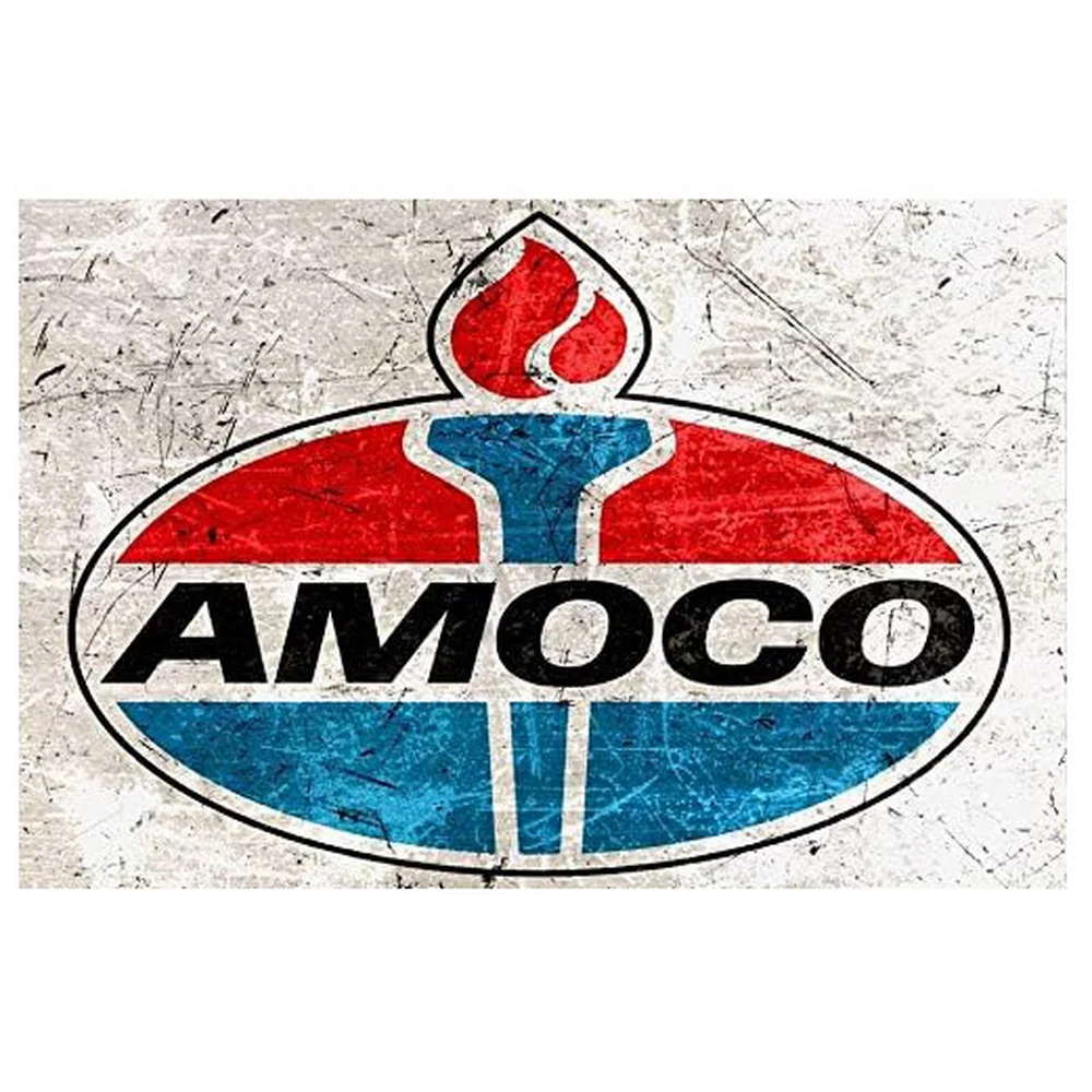 Metal Tin Signs Gas Motor Oil Wall Decoration Plaque Vintage Art Poster Iron Painting for Man Cave Home Cafe Garden Club Bar