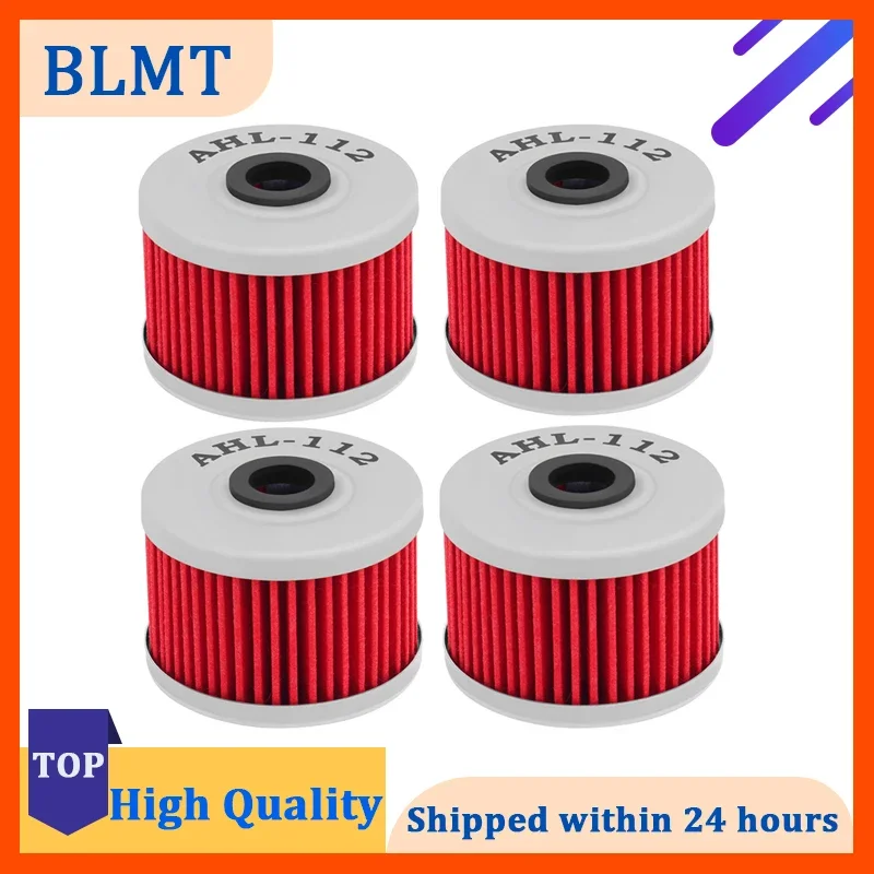 4pcs Oil Filter For HONDA XL250 1988-1991 XL250R XL 250 BAJA 1991 XL 350 1984-1987 XL600 XL 600 1983-1987 XL600R 1983-1988