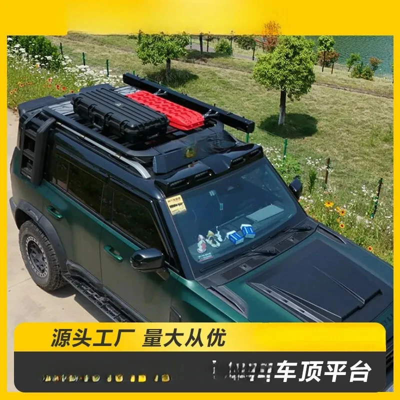 Suitable Chery Jetour Traveler Dedicated Aluminum Roof Platform – Rack Frame, Ladder & Storage Bag