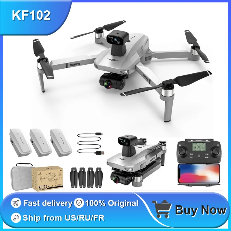 

KF102 MAX Drone With 4k Camera Brushless 5G Wifi RC Drones GPS 2-Axis Gimbal Quadcopter Children's Flying Toys FPV Helicopter