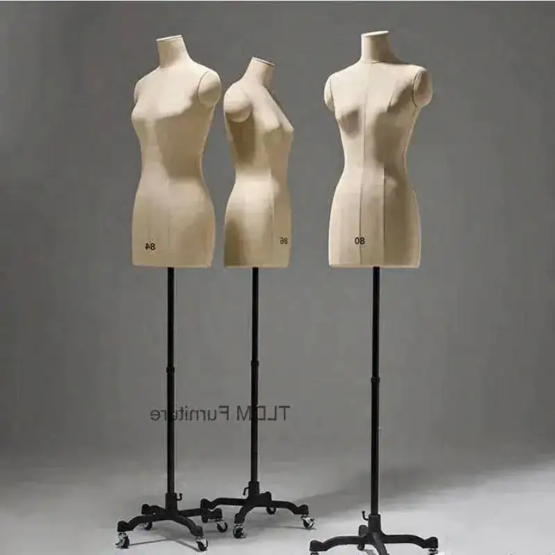 

Base Professional Tailor Mannequins Sewing Female Model Clothes Design, Bust Dress m Stands Metal Mannequin Can Pin i