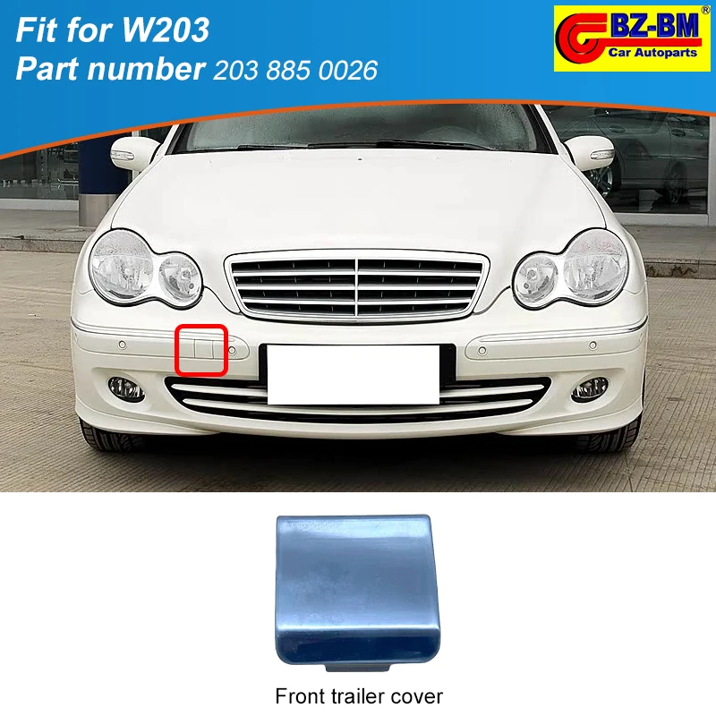 

Передний задний бампер, решетка фаркопа, крышка 2038850026 для Mercedes Benz C-Class W203 C230 C240 C280 2038800705 2038800805 AMG