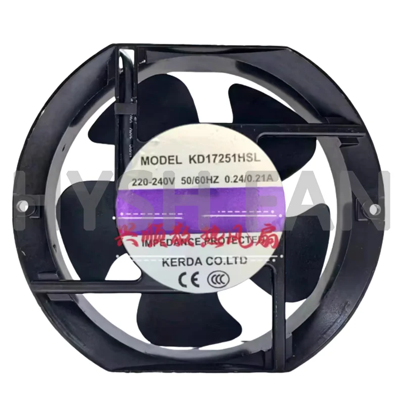 

Original KD17251HSL 220-240V 0.24/0.21A 17CM Cabinet Hheat Dissipation Fan