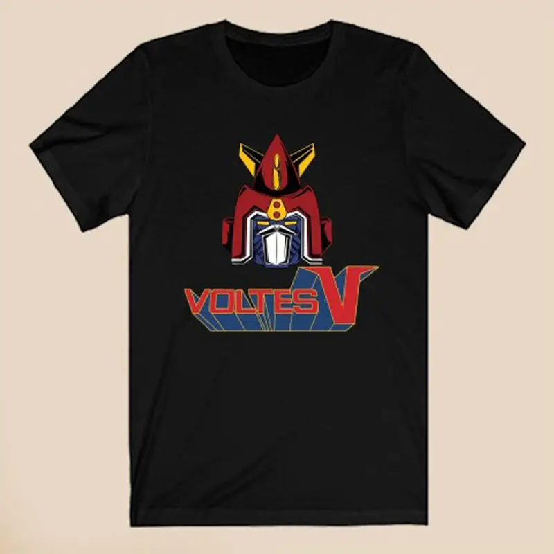 

Мужская черная футболка Voltes V Head, размер S 3Xl