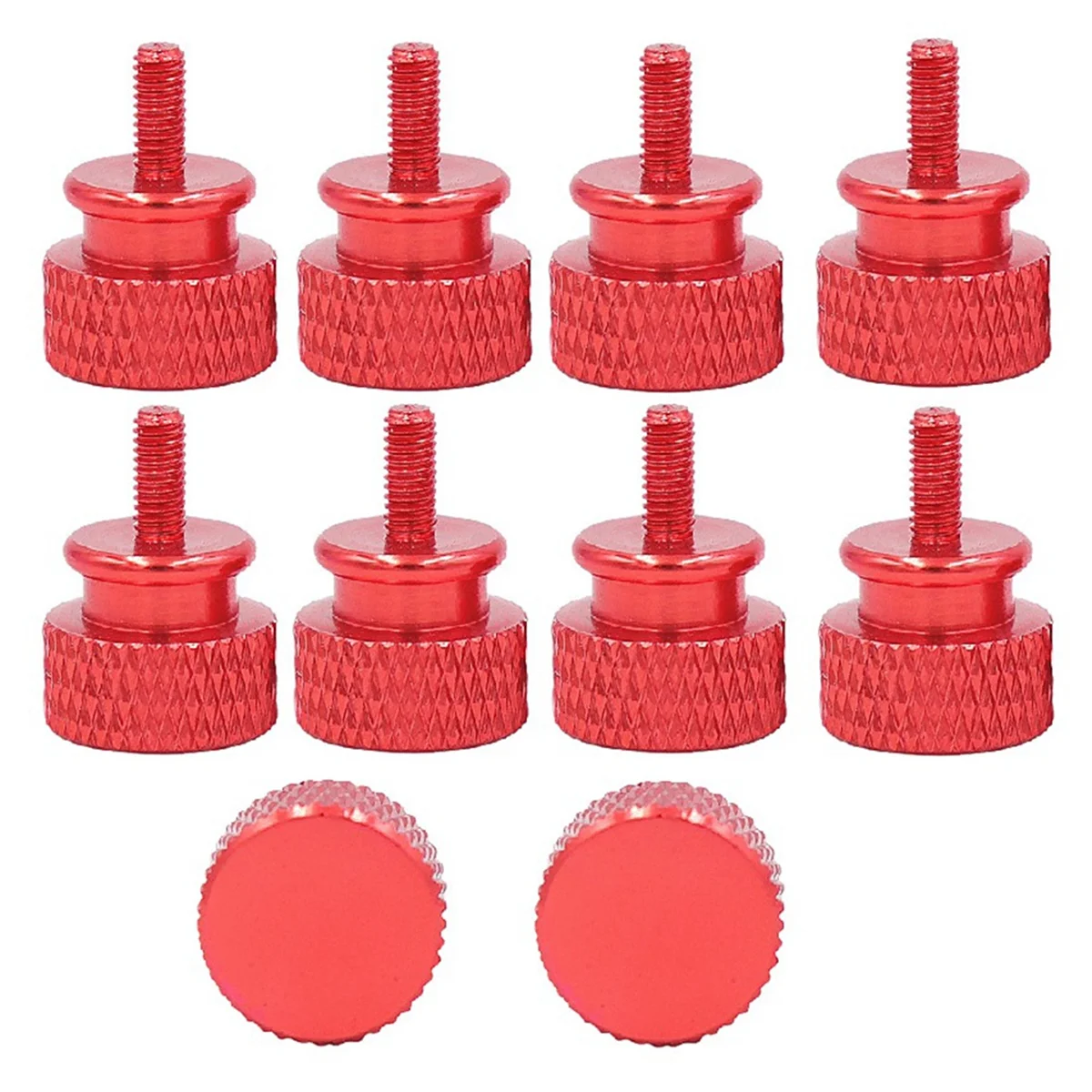 

10Pcs/Lot UNC6 -32 M3.5 Hand Screw for GPU Holder PSU Computer Case Side Panel Screws PC Assemble WaterCooling Red