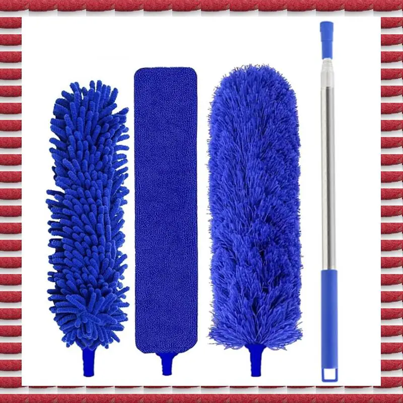 

A97G 4-в-1 Удлиняемая щетка-удлинитель из микрофибры для чистки потолочных вентиляторов и удаления пыли, инструмент для уборки