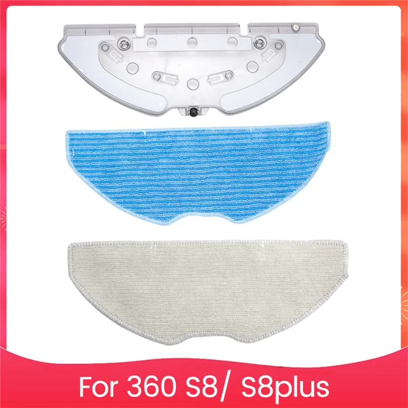 

AA76-3PCS Mop Cloth Holder Andmop Cloth Kit For360 S8 S8plus Sweeping Robot Vacuum Cleaner Replacement Accessories