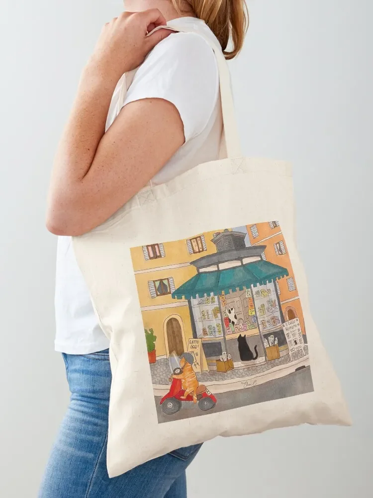 Journal of a Cat in Rome - Morning Newspaper Tote Bag shopper bag woman Women's bags bag luxury women