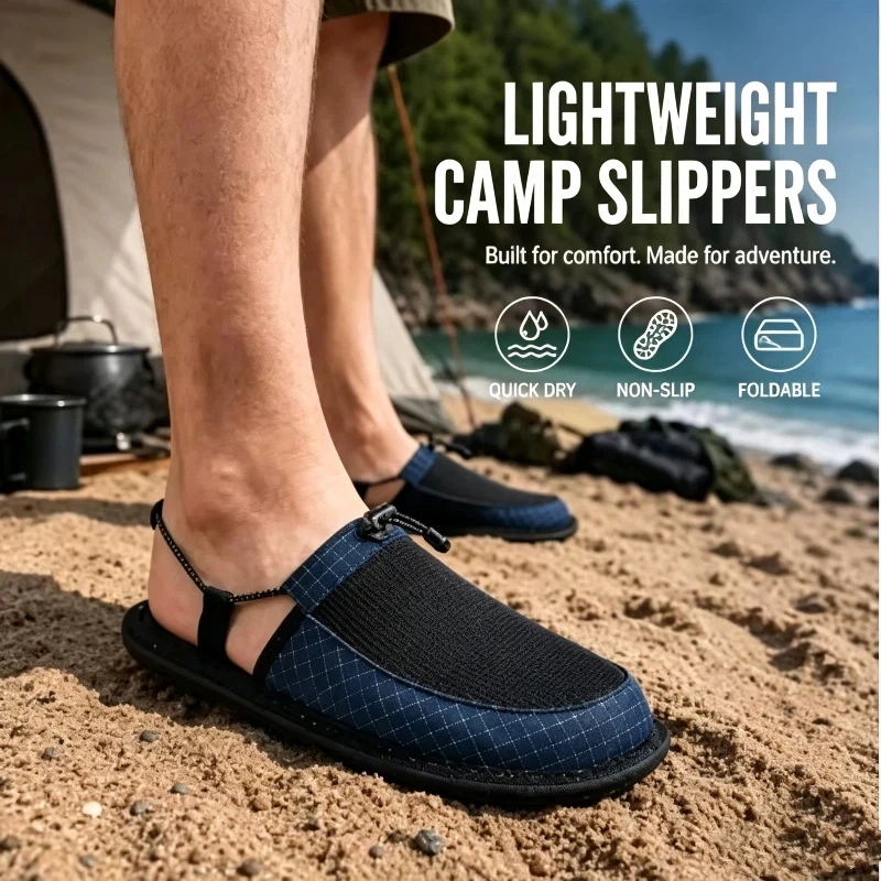 Outdoor Camping Slippers - 야외용 워터 슈즈 초경량 접이식 미끄럼