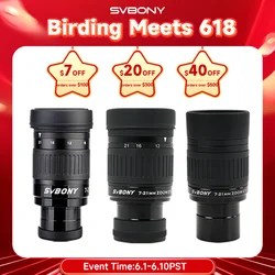 Svbony SV135 Zoom Eyepiece,7-21mm 1.25 Inch Telescope Eyepiece,6 Element 4 Group Telescope Accessories for Astronomic Telescopes