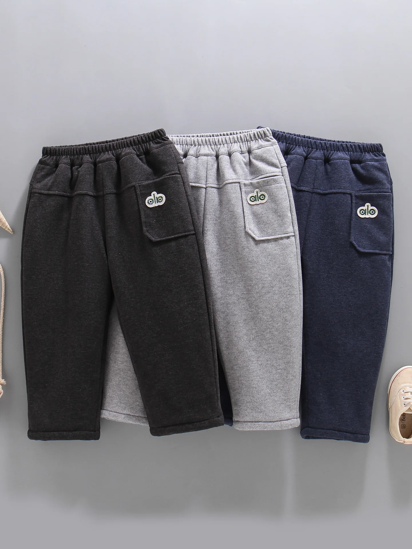 

Thiened Fce Children's Cotton Pants Autumn Winter Warm Faionable Kids Clothing Baby Long Pants Boys Thermal Trousers