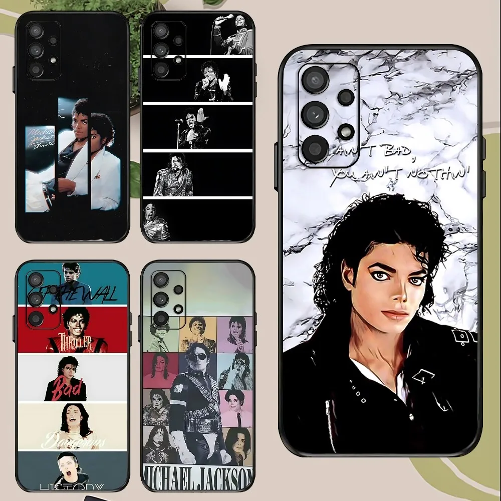 Superstar Michael Jackson Phone Case For Samsung Galaxy A52 A12 A51 S21 Edge S22ULTRA S23 S24 Plus Ultra Black Cover