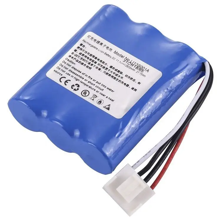 

For Min-dray Battery LI13S001A 3ICR18/65 115-037895 022-000122-00 BeneHeart R3 R3A UMEC10 MEC6 Umec6 UMEC12 UMEC15 11.1V 2600m