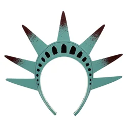 Goddess Headband Statue of Liberty Cosplay Torch Hat Crown Hats Headpiece Independence Day Hair Hoop Girls Costume