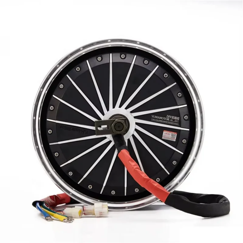 Electric Motorcycle Accessories Scooter Dc Brushless 13 Inch 3kw Motor 60v72v96v Waterproof Wheel Motor 5kw Aluminum Ring