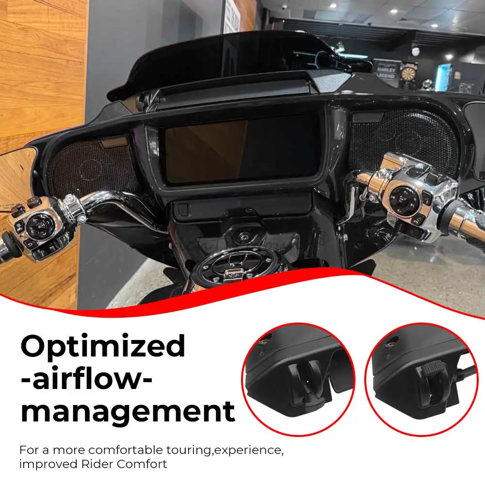 

Motorcycle Inner Fairing Air Vent Kit Fits For Harley-Davidson Touring Cvo Street Glide Flhxse Flhx Flhxu 2023-Later Matte-Black