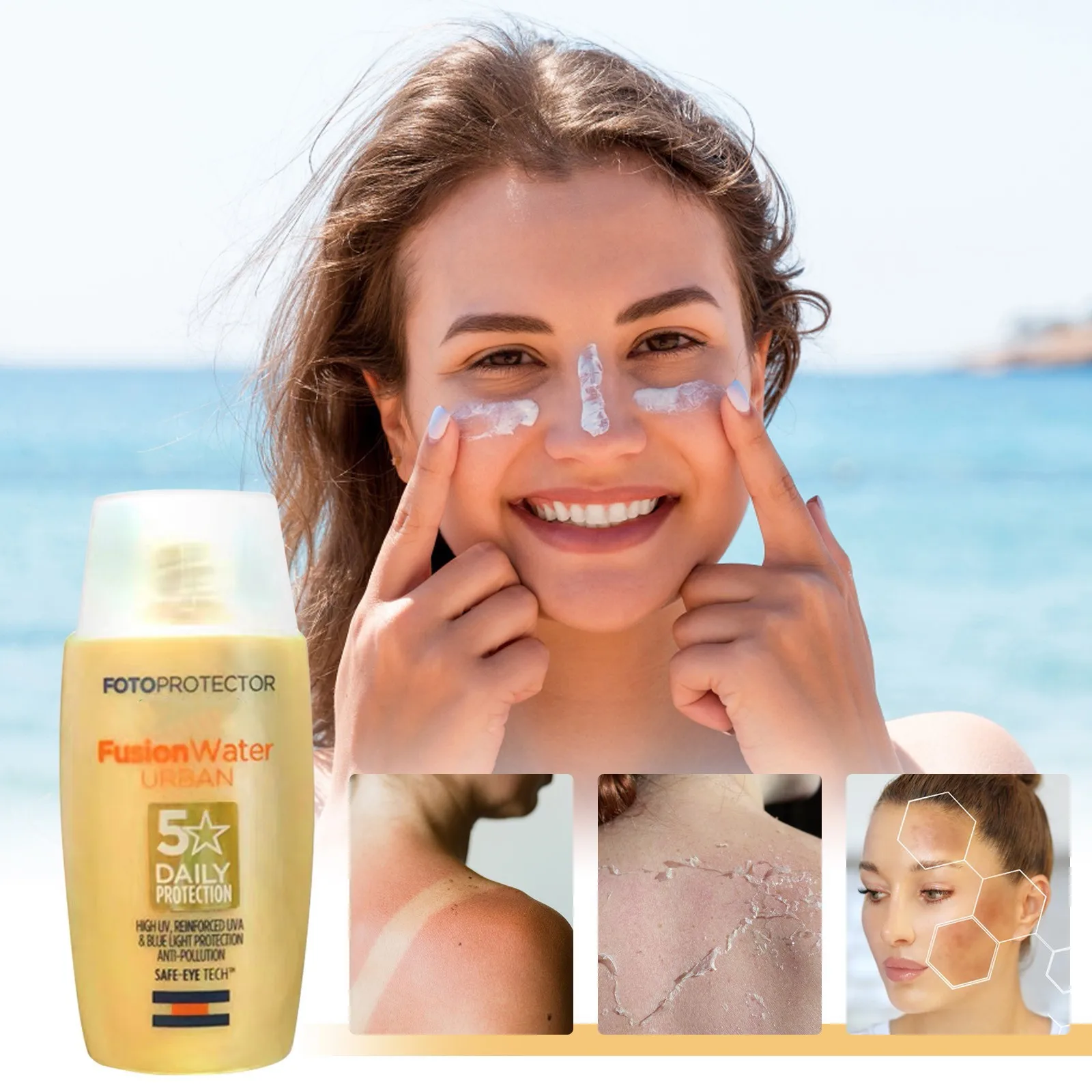 Zinc Oxide and 100% Mineral Sunscreen Broad Spectrum SPF 50+,Sunscreen ISDIN Refreshing Non-greasy Isolation And UV 50ml