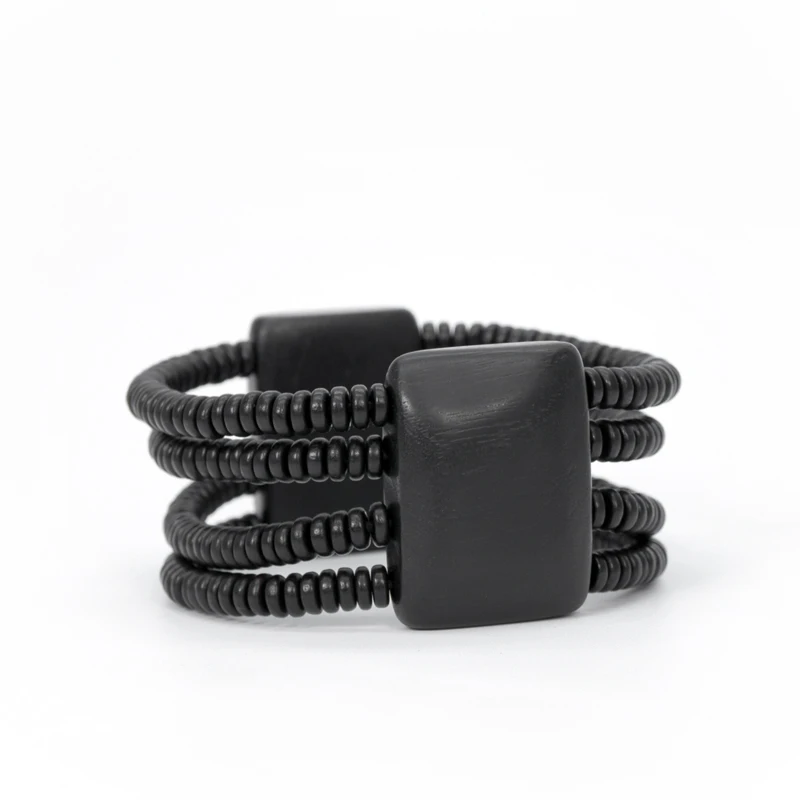 

Ebony bracelet men's, retro personalized niche jewelry bracelet women's simple couple bracelet