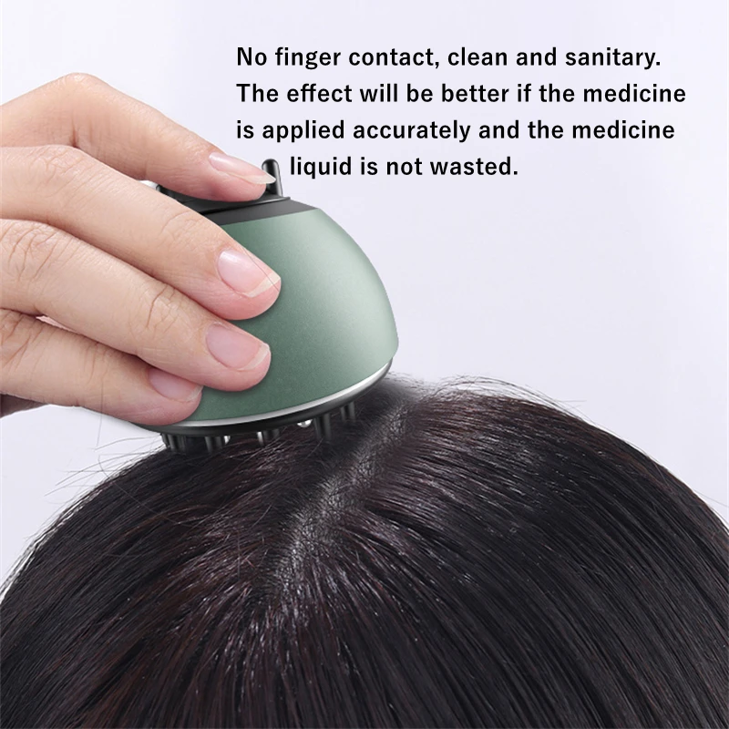 Roll-On Applicator Minoxidil Scalp Essence Massage Comb Stainless Steel Promote Hair Growth Absorption Head Massager Relaxer