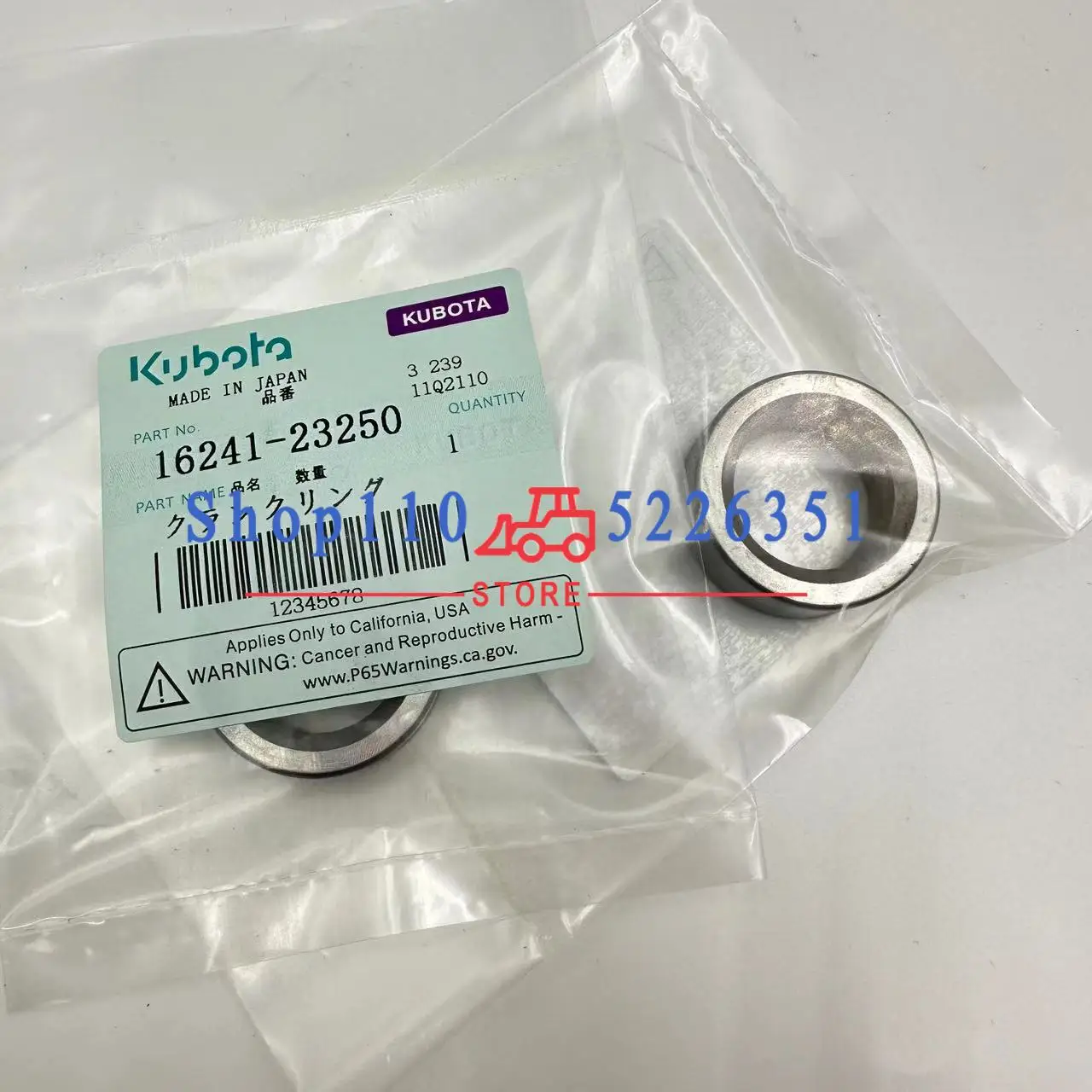 Crankshaft Ring 16241-23250 of V1505 Engine for KUBOTA COLLAR CRANKSHAFT