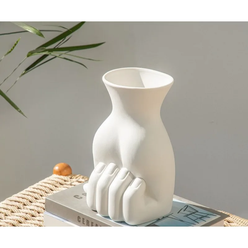 Ceramic vase fist shape handicraft foreign trade living room decoration creative small ornament