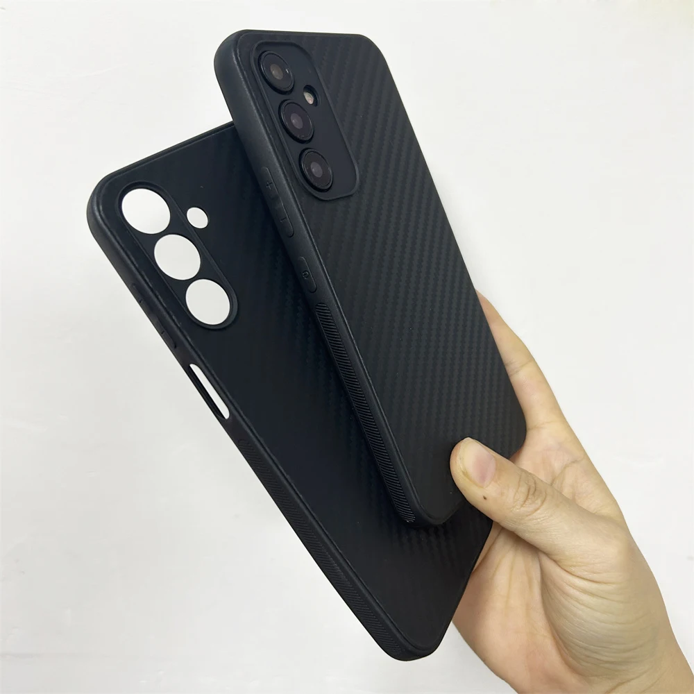 A15 A05S Case Carbon Fiber Texure Soft TPU Slim Cover For Samsung Galaxy A35 A55 A54 S24 Ultra Silicone Thin Phone Capa Coque