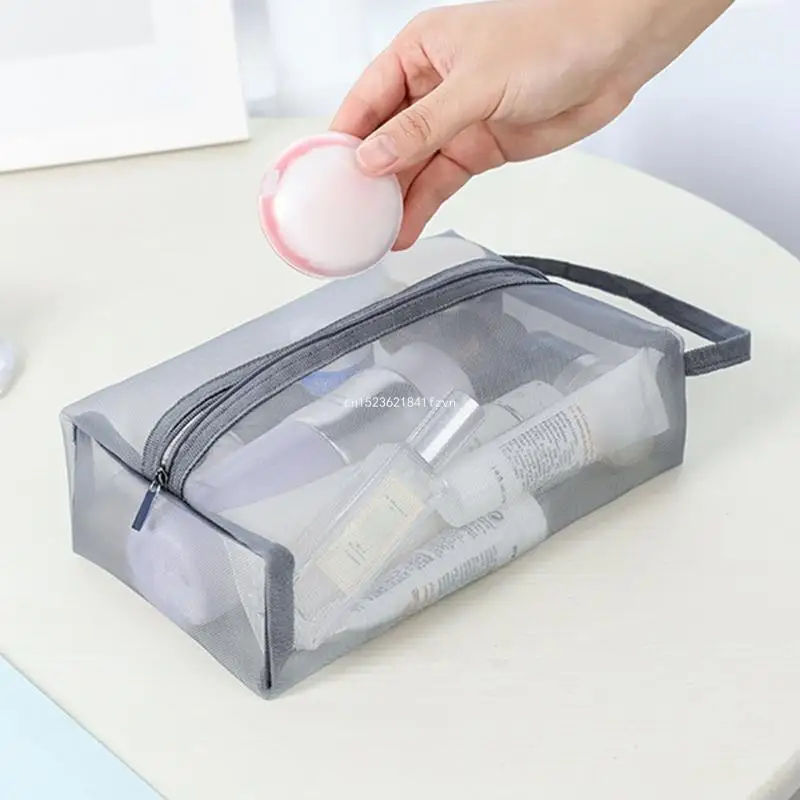 Large Clear Travel Toiletries Bag Clear- Plastic Cosmetic Makeup Bags Transparent Packing Storage Bag 3 Sizes Dropship