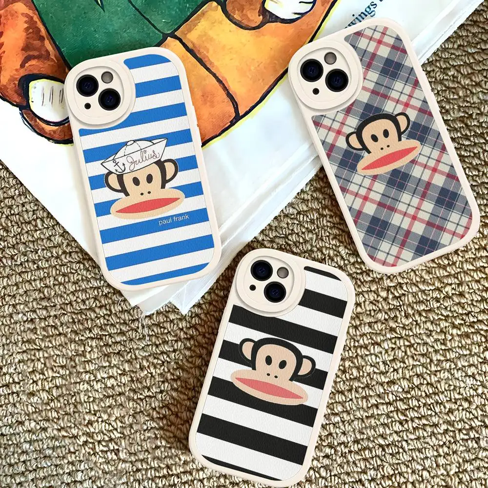 

Famous Luxurious P-Paul F-Frank Leather Phone Case For IPhone 15 14 13 Pro Max 12 11 16 Plus Phone Cover