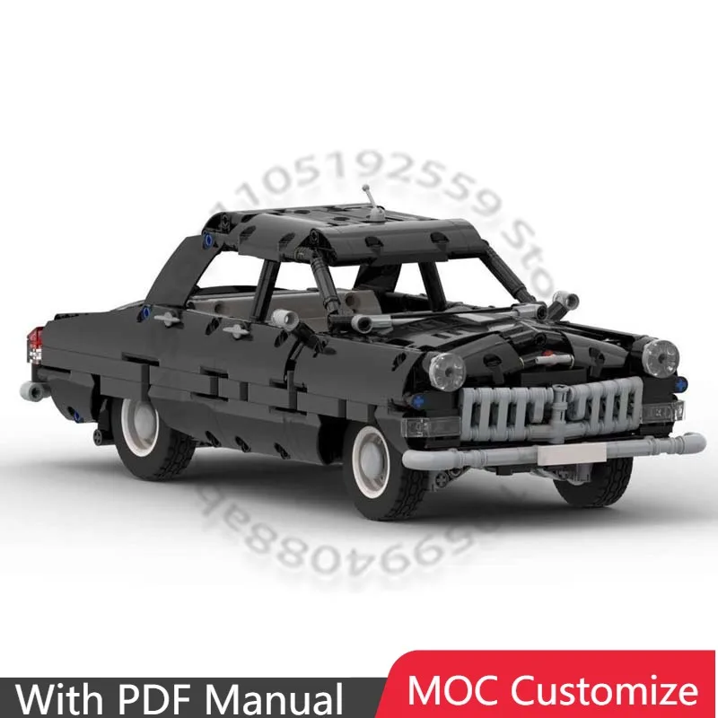 

1023 детали: Скоростной спортивный автомобиль ГАЗ-21 Волга, модульный конструктор MOC, технологичная модель для самостоятельной сборки, подарок для мальчиков на праздник