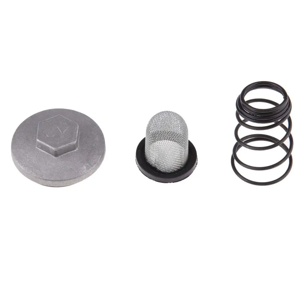 Engine Oil Drain Plug/Spring/Mesh Filter Universal for GY6 50 80 125 150cc Scooter Parts & Accessories